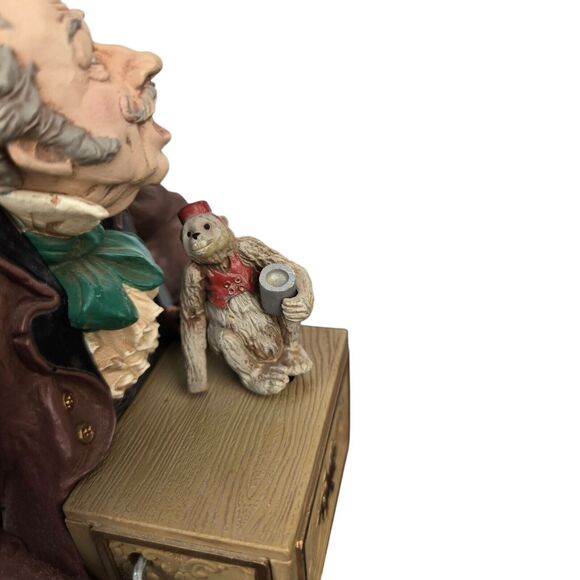 Vtg 1982 Hallmark Musical Organ Grinder & Monkey Santa Lucia Figurine 8.5" WORKS - Picture 9 of 14